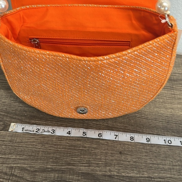 A&B Limited Edition |Orange Slice Beaded Bag w/ Pearl Strap - Picture 8 of 9